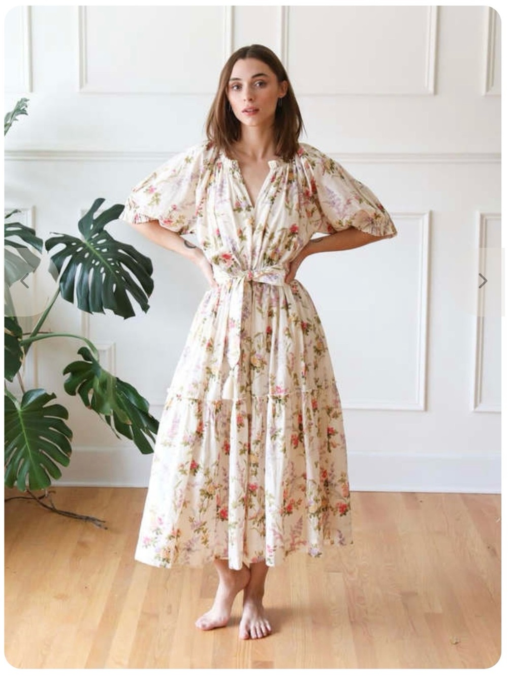 MILLE / Zoe Maxi Dress floral . - Picture 1 of 6
